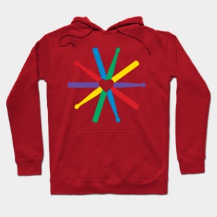 Rainbow Drumsticks Hoodie